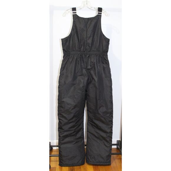 Vintage 90s Polaris Black Snowmobile Bib Overall Snow Pants Women’s L - Picture 3 of 9